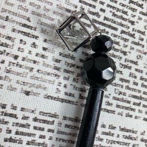 Black wooden HairStick Hair Stick